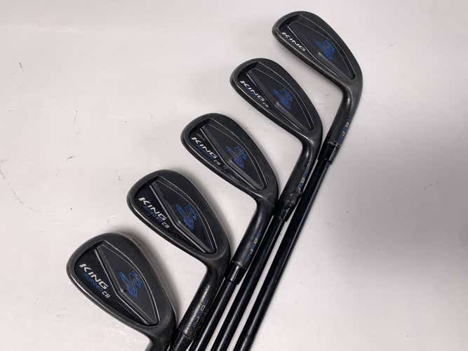 Cobra KING Forged CB Black Iron Set 7-PW+GW AMT X100 Tour White Extra Stiff RH