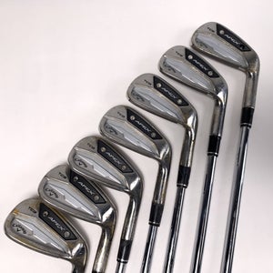 Callaway Apex TCB 24 Raw Iron Set 4-PW Project X LZ 6.0 120g Stiff Steel Mens RH