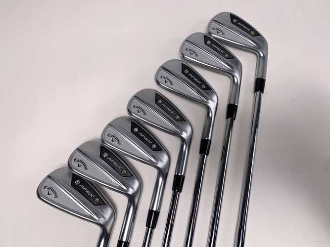 Callaway Apex Pro 24 Iron Set 4-PW Dynamic Gold S300 115g Stiff Steel Mens RH