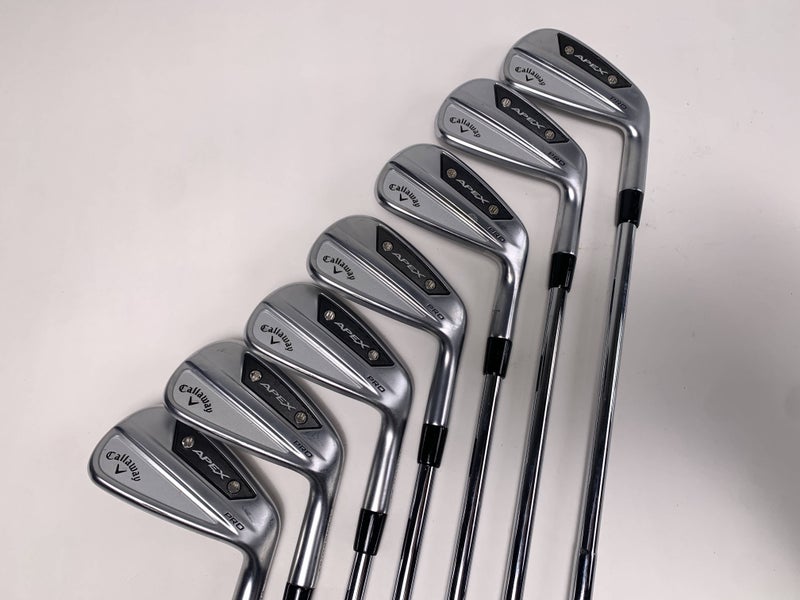 Callaway Apex Pro 24 Iron Set 4-PW Dynamic Gold S300 115g Stiff Steel Mens RH