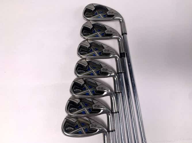 Callaway X-22 Iron Set 4-PW Uniflex Steel Mens RH