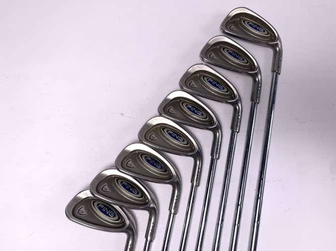 Ping i5 Iron Set 4-PW+GW Green Dot 2* Up Stiff Steel Mens RH