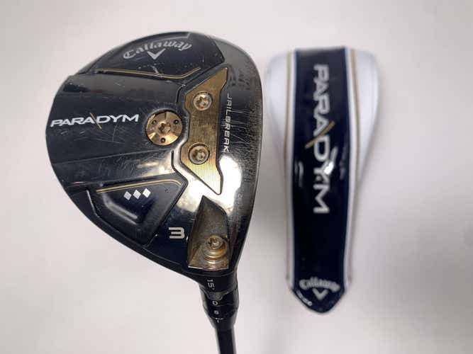 Callaway Paradym Triple Diamond 3 Fairway 15* Kai'li White 70X XStiff  RH HC