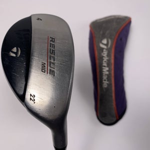 TaylorMade Rescue Mid 4 Hybrid 22* Ultralite Stiff Graphite Mens RH HC