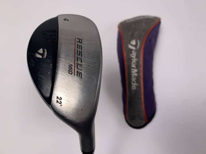 TaylorMade Rescue Mid 4 Hybrid 22* Ultralite Stiff Graphite Mens RH HC