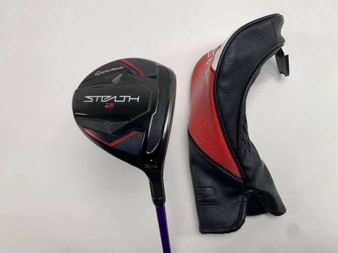 TaylorMade Stealth 2 3 Fairway Wood 15* Kiyoshi Purple 04 Stiff RH HC +1.5''