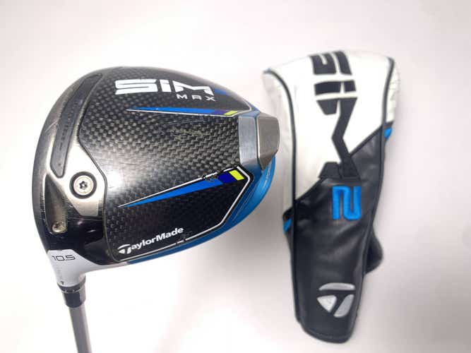 TaylorMade SIM2 MAX Driver 10.5* Aldila Ascent Red 60g Stiff Graphite Mens LH HC