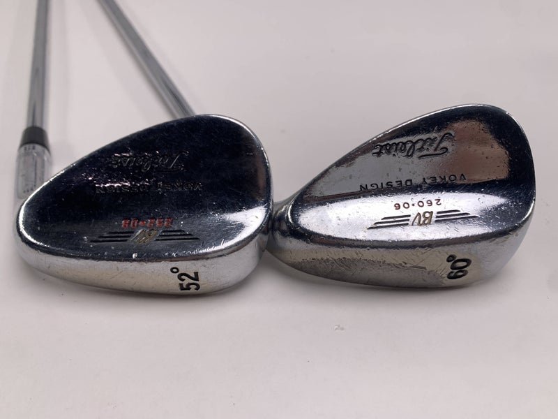 Titleist Vokey Chrome 200 Wedge Set 52* 8 | 60* 6 DG Wedge Steel Mens RH