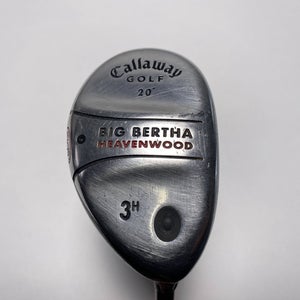 Callaway Big Bertha Heavenwood 3 Hybrid 20* RCH 75w Senior Graphite Mens RH