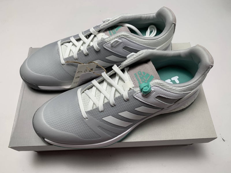 Adidas EQT SL Golf Shoes Gray White Teal Boost Women's SZ 9.5 (FW6295)