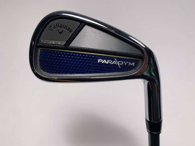Callaway Paradym Single 7 Iron Project X HZRDUS 6.0 75g Stiff Graphite Mens RH