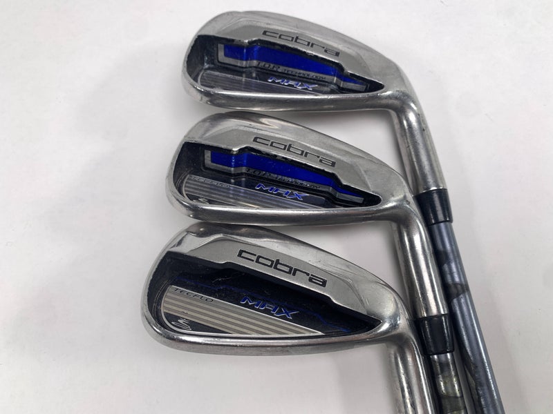 Cobra MAX Iron Set 7-9 White Tie X4 Senior Graphite Mens RH