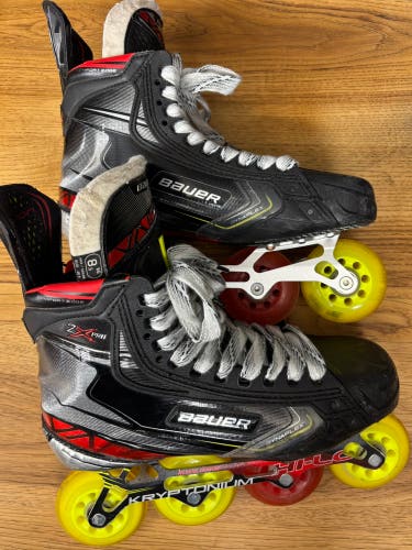 Bauer Vapor 2X Pro Inline Skates - Fit 3/EE - Senior Size 8.5 (Lightly Used)