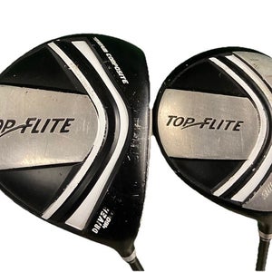Top Flite Golf Wood Set 460cc Ti Driver,3w RH Men's Regular Graphite New Grips