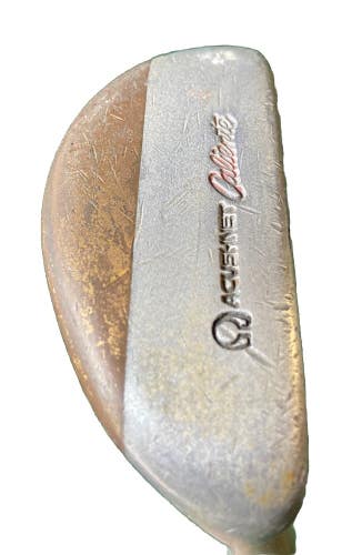 Acushnet Caliente Mallet Putter Fluted Steel 35" RH Vintage Leather Pistol Grip