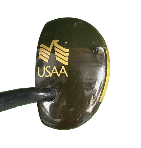 USAA Insurance Logo Thermo Mallet Putter Graphite Shaft 35 In. RH Nice Condition