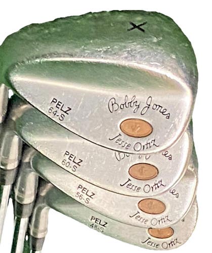 Bobby Jones Wedge Set Dave Pelz Jesse Ortiz P,S,L,X Stiff Steel LH Four Pieces