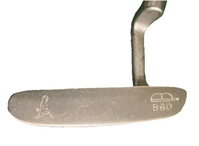 Ping Karsten B60 Stainless Putter 85068 RH Steel 35.5" Label And Ping-Man Grip