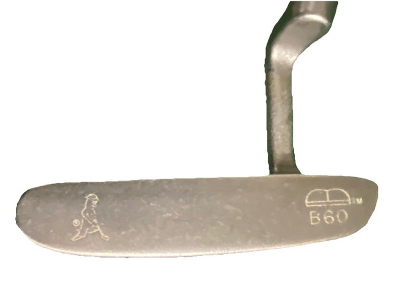 Ping Karsten B60 Stainless Putter 85068 RH Steel 35.5" Label And Ping-Man Grip