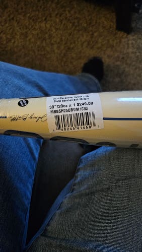 2025 Warstic Bonesaber Hybrid USABat Certified Bat (-10) 20 oz 30" (New)