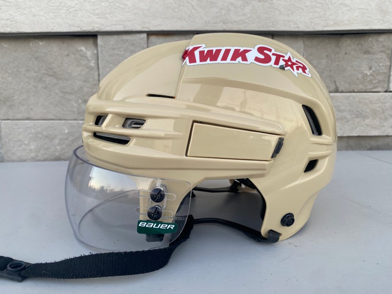 CCM Tacks 910 Pro Stock Hockey Helmet Wheat Beige Medium Visor Combo 9583