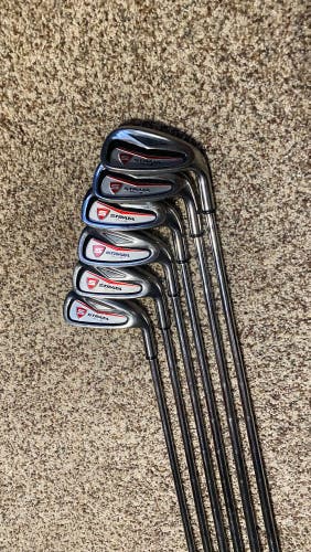 Men's 2022 Callaway Strata Right Handed Iron Set Regular Flex (6 Clubs) #6 - #9, PW, GW Steel Shaft