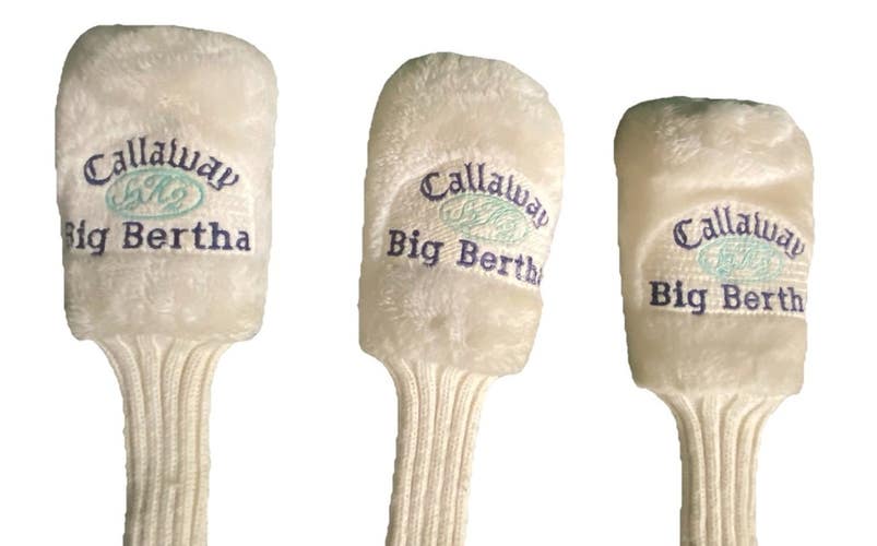 Callaway Big Bertha Fairway Wood Headcover Set Driver, 5-Wood, 7-Wood S2H2 Nice