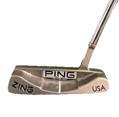 Ping Zing Karsten Putter Black Dot Steel Shaft 34" LH New Grip Great Condition