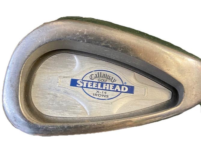 Callaway Steelhead X-14 8 Iron Single RH Men's Stiff Steel 36" New Midsize Grip