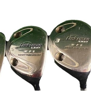 Linksman Lady Wood Set 420cc 12* Driver 3w,5w,7w,5h RH Ladies Graphite New Grips