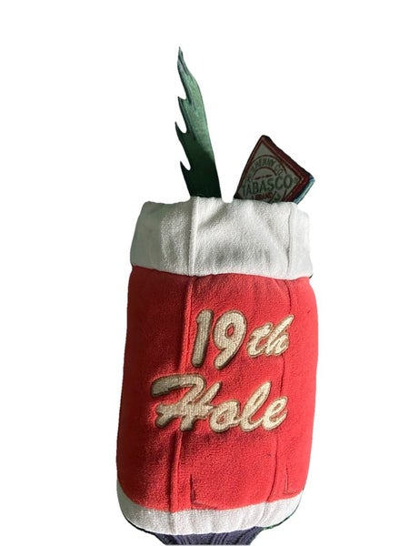 Tabasco 19th Hole Get Sauced Driver Headcover With Sock, Good Shape Some Fading