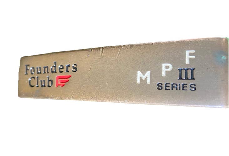 Founders Club MPF Series III Beryllium Copper Putter 35" Steel RH Nice Wrap Grip