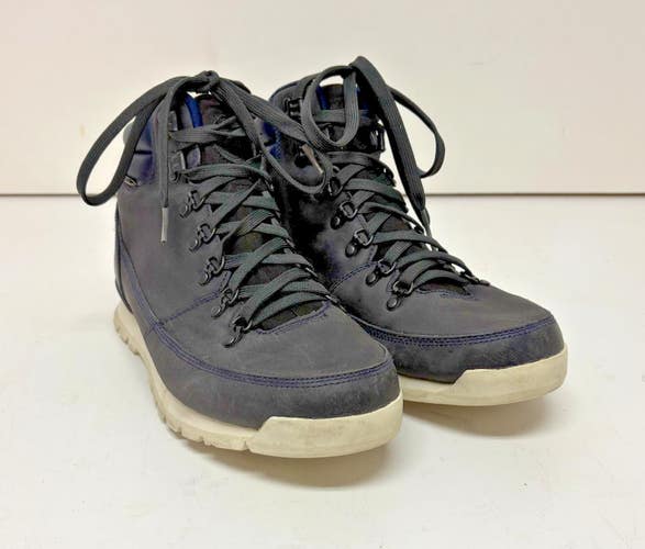 The North Face Back to Berkley Navy Blue Leather Waterproof Boots US 11 EU 44.5