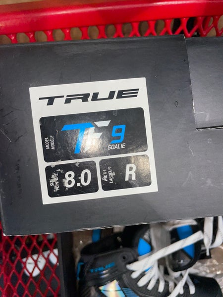 2021 True TF9 Hockey Goalie Skates Regular Width 8 (New)