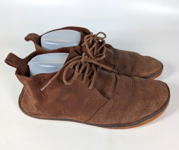 Vivobarefoot Gobi II Chukka Brown Leather Boots Distressed Men's Size: 41 / 8