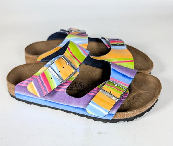 Birki's by Birkenstock Arizona Colorful Strappy Sandals Shoe Womens Size 41 / 10