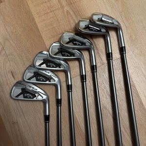 Men's Callaway Apex Right Handed Iron Set Senior Flex (7 Clubs) #5 - #9, PW, GW Graphite Shaft (Used