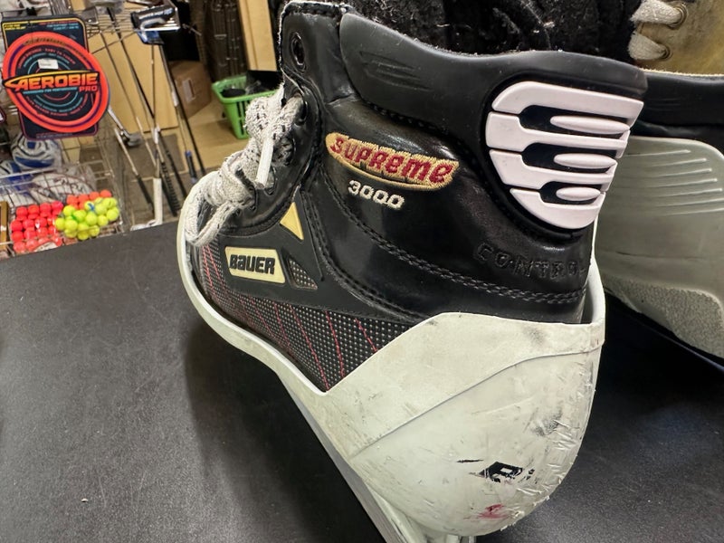 Bauer Supreme 3000 Hockey Goalie Skates Extra Wide Width 7-Used old beauties