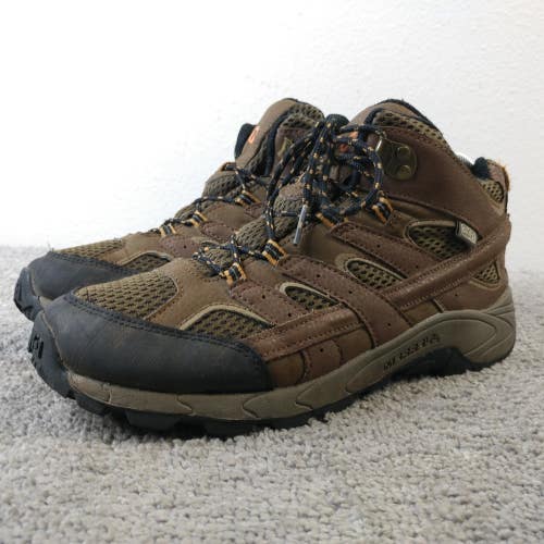Merrell Moab 2 Mid Waterproof Hiking Boots Kids Boys Size 7 Shoes Brown Lace Up