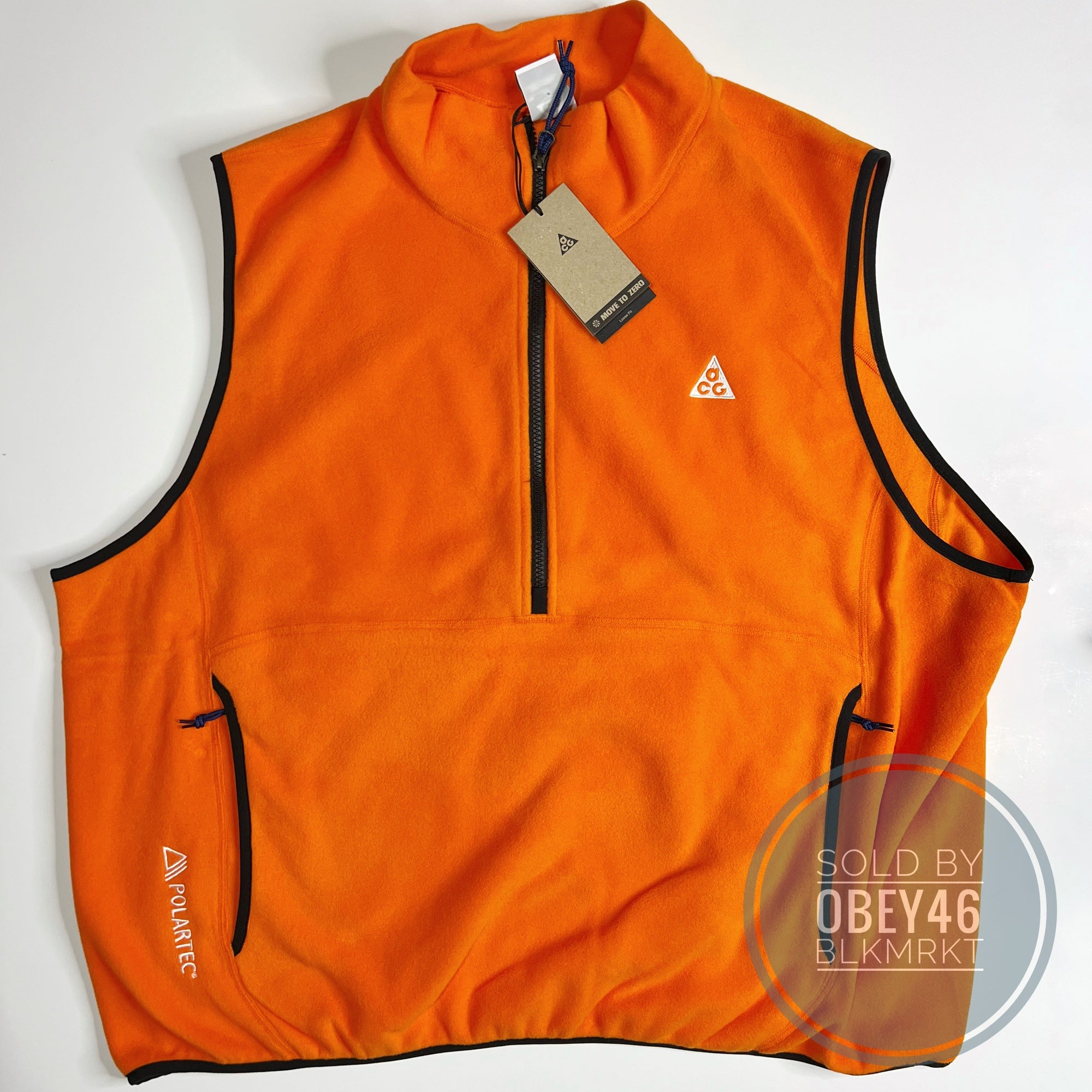 orange nike vest