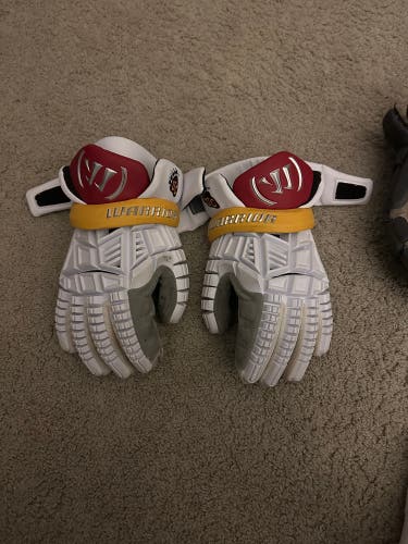 Warrior EVO QX Lacrosse Gloves Large (New)