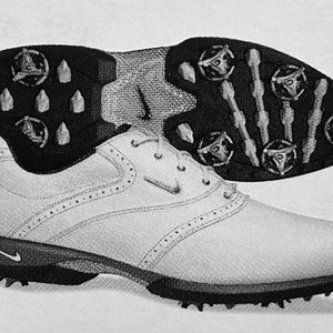 Nike Sport Performance SP-6 Tour Golf Shoes (White/Black,11 Medium) NEW