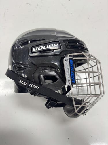 Used Bauer IMS 5.0 Helmet Cage Combo Black SM 11860-S000302102