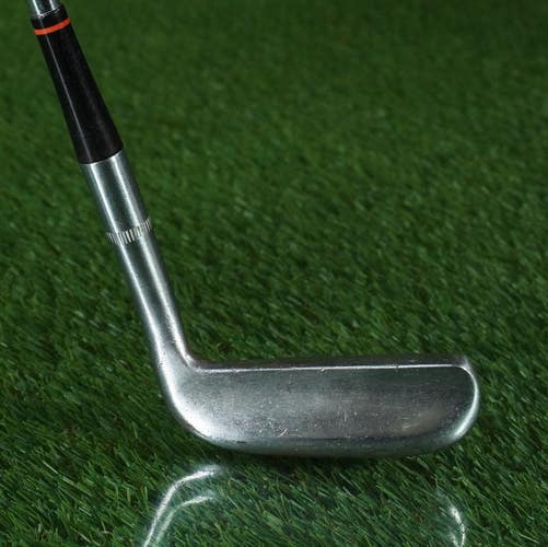 VINTAGE UNBRANDED BLADE PUTTER 34.5" HEEL SHAFTED RIGHT HANDED RH ~ LOOK!!