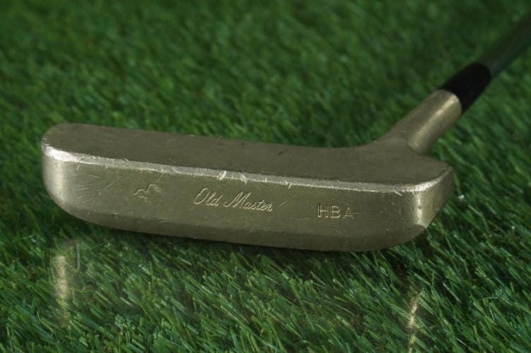 VINTAGE OLD MASTER HBA BLADE PUTTER 35" FLUTED SHAFT RH ~ LOOK!!