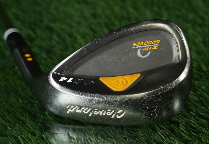 CLEVELAND CG14 60 12 WEDGE LOB ZIP GROOVES RIFLE STEEL SHAFT RH ~ LOOK!!