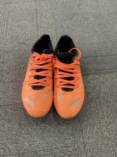 Used Puma FUTURE Soccer Cleats Orange Junior 03 11614-S000226969