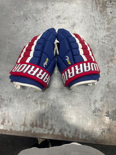 Used Warrior 2XV 15 Senior Gloves Black 15" 11337-S000476243