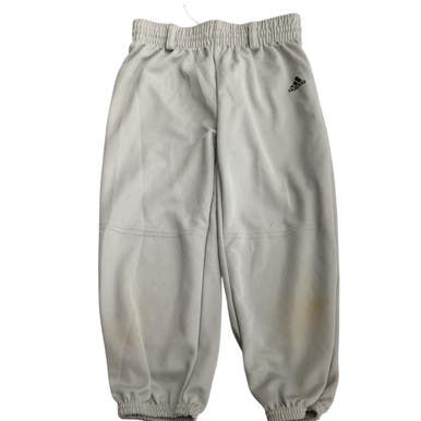 Used Adidas PULL UP BASEBALL PANTS BB/SB Pant Boys Grey SM 11760-S000085314