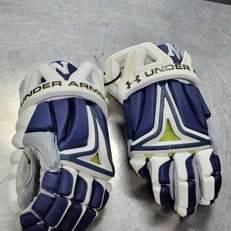 Used Under Armour BIO FIT NAVY DONT GIVE UP THE SHIP Lacrosse Gloves Mens None LG 11497-C000154310